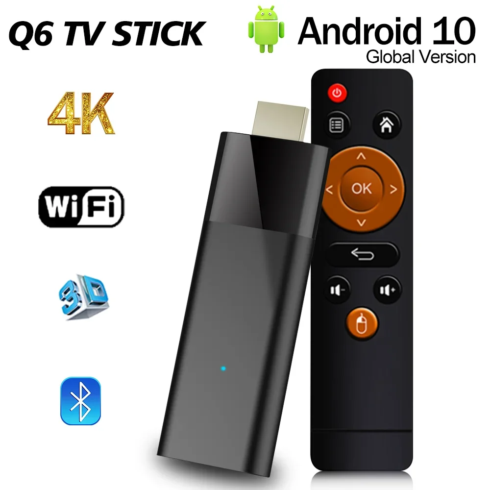 Q6 ƽ Ʈ TV ƽ, ȵ̵ 10.0  H313, 1/2GB RAM, 8/16GB ROM, BT 2.4G/5G  4K HD ̵ ÷̾ TV 